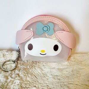 Sanrio Pink My Melody Transparent Keychain Bag
